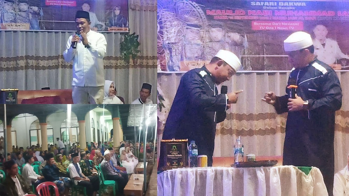 Ribuan Jemaah Hadiri Safari Dakwah Maulid Nabi SAW di Sukarena Musi Rawas, Hadirkan Ustadz Kembar