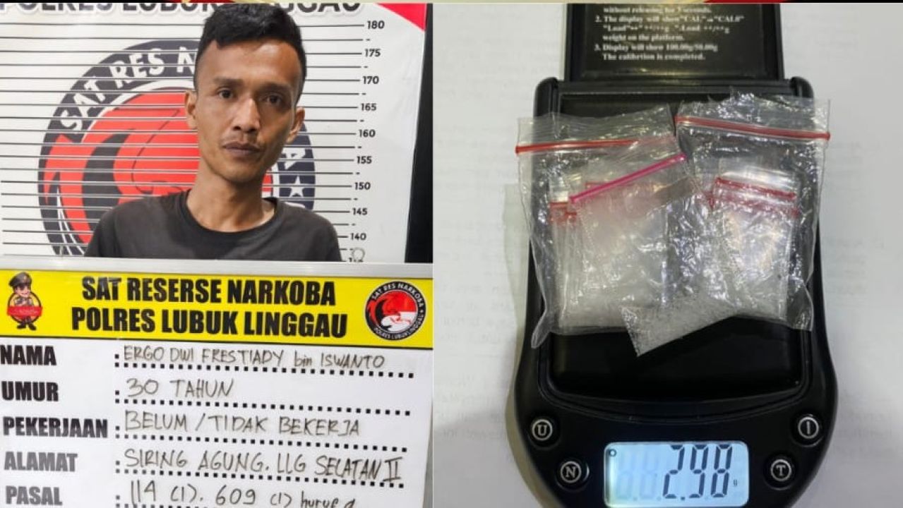 Sarjana Menganggur di Siring Agung Lubuk Linggau Jadi Pengedar Sabu, Jualan di Pondok