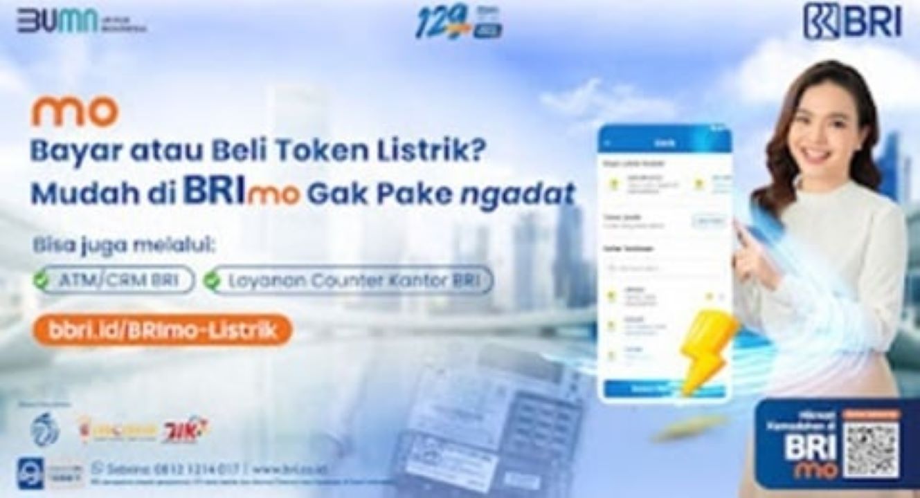 6 Cara Mudah Beli Token Listrik Melalui Aplikasi BRImo, ini Keuntungannya