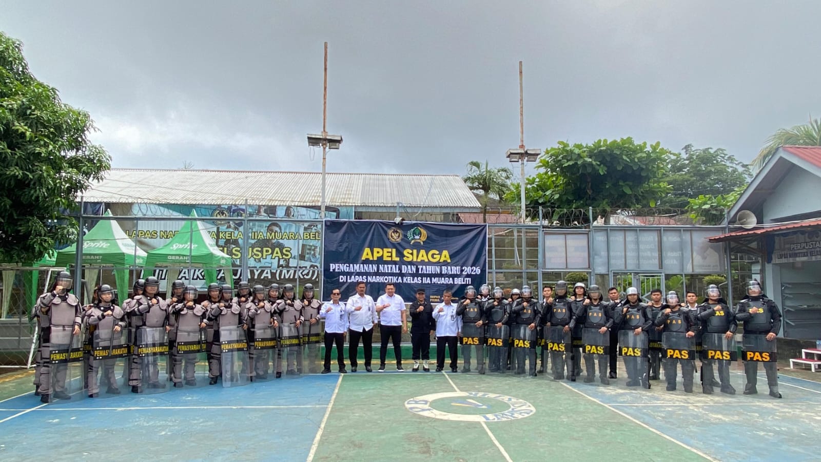 Jelang Nataru 2026, Lapas Narkotika Muara Beliti Gelar Apel Siaga Pengamanan