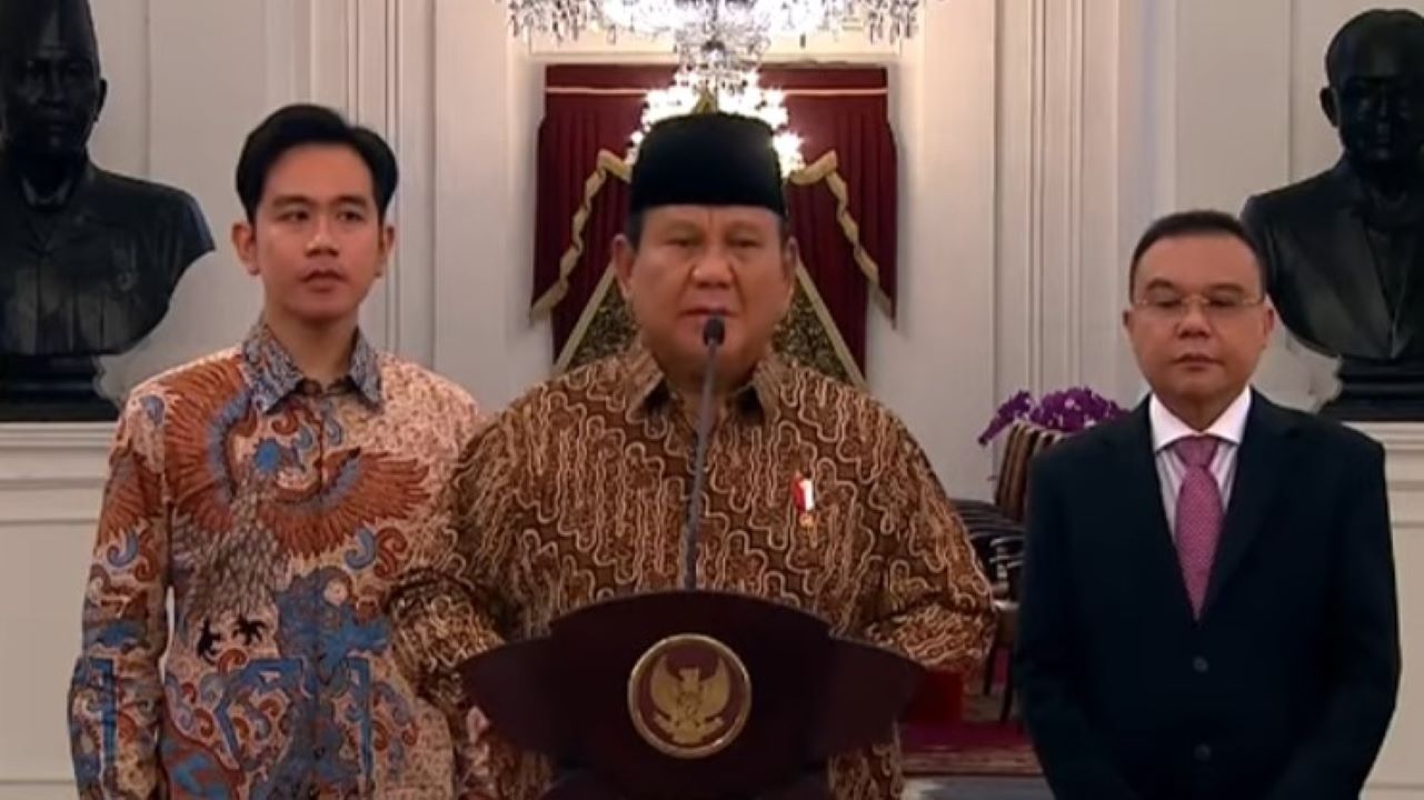 Daftar Lengkap Pejabat Kabinet Merah Putih Prabowo Gibran, Total 109 Jabatan