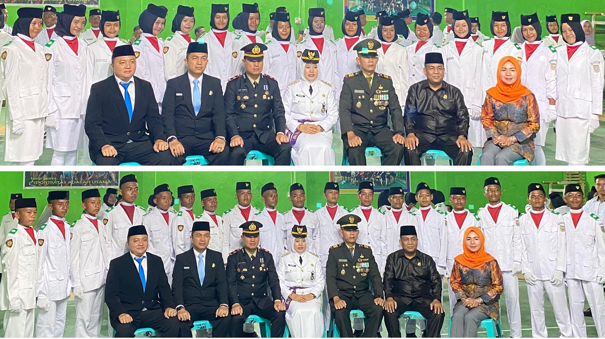 Kabapas Muratara Hadiri Pengukuhan Paskibra Kecamatan Rawas Ulu