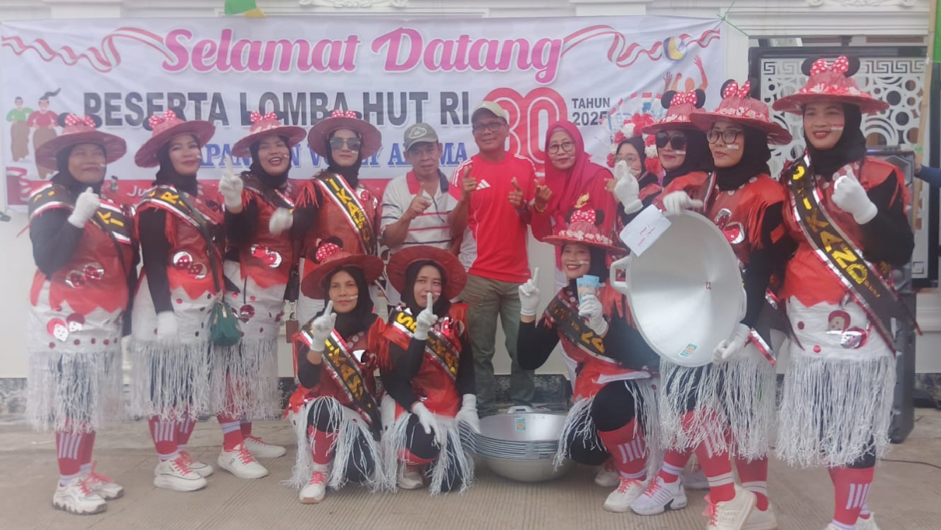 Meriahkan HUT RI ke-80, Keluarga Besar Abama Sukses Gelar Lomba Gerak Jalan Emak-emak, Ini Pemenangnya
