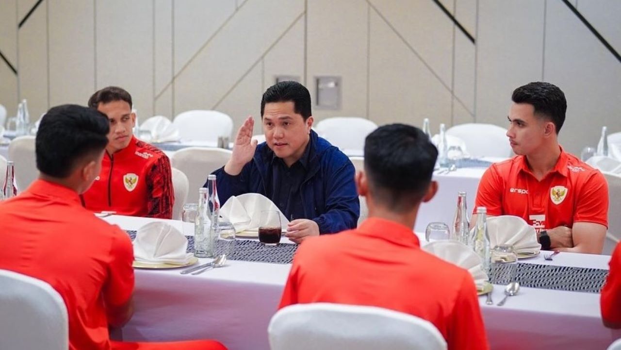 Usai Kemenangan Timnas Indonesia Dirampok Bahrain ini Pesan Erick Thohir