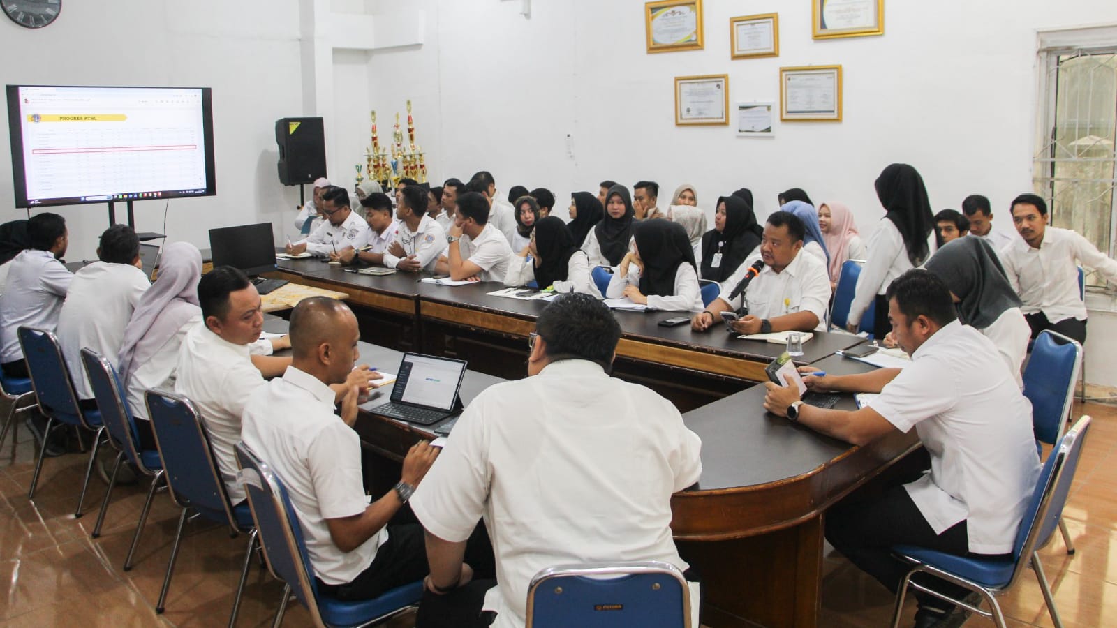 Monev Kinerja, Kantor Pertanahan Musi Rawas Perkuat Koordinasi dan Pelayanan kepada Masyarakat