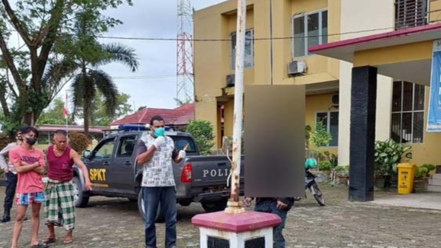 Jelang Hari Pahlawan, Ada Mayat di Tiang Bendera Kantor Camat Kertapati Palembang 