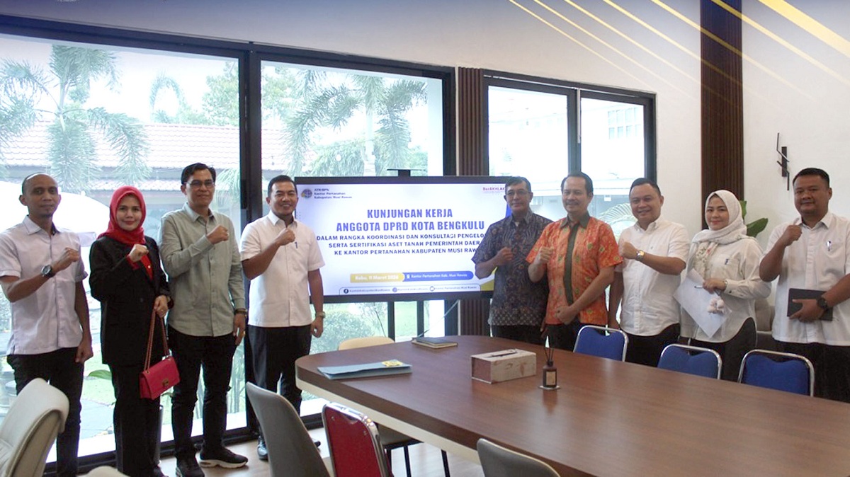 Perkuat Koordinasi, ATR/BPN Musi Rawas Terima Kunker Anggota DPRD Kota Bengkulu