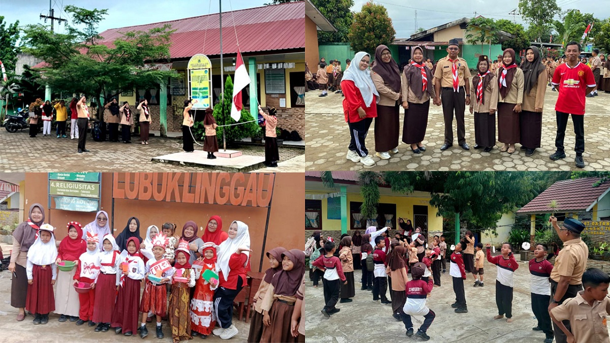 Peringati Hari Pramuka, SD Negeri 76 Lubuk Linggau Gelar Upacara dan Lomba Kemerdekaan