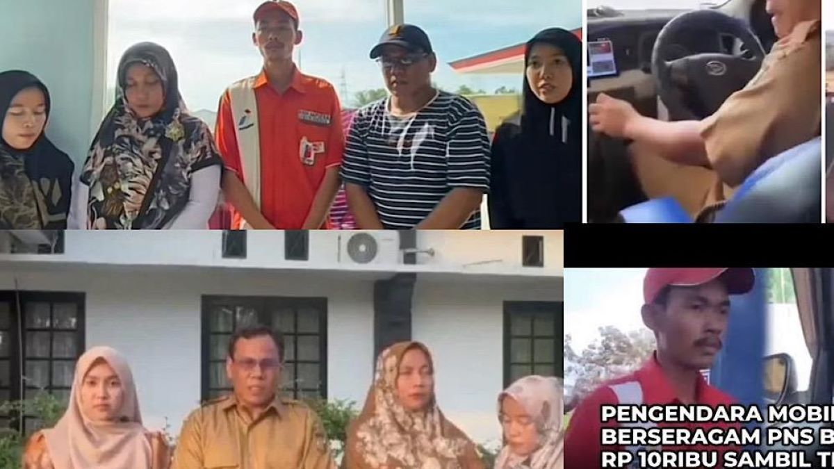 Oknum PNS yang Viral Isi Bensin Rp10 Ribu Tertunduk Minta Maaf, Begini Kata Mereka