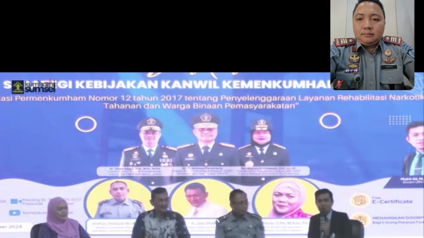 Bapas Muratara Ikuti Diskusi Strategi Kebijakan Kanwil Kemenkumham Sumsel