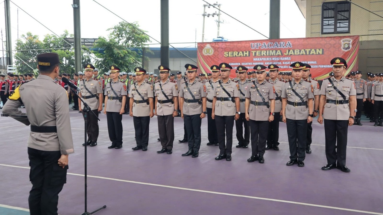 Mutasi Polda Sumsel Terbaru, Ini 9 Nama Kapolsek dan 16 Pejabat Utama Polres Musi Rawas 2025