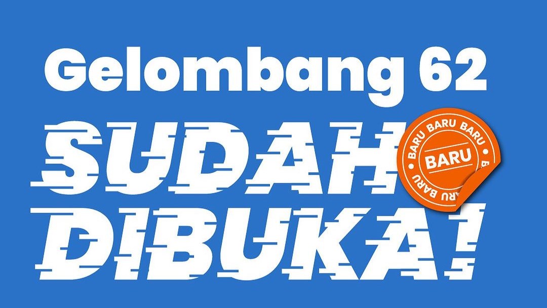 Kartu Prakerja Gelombang 62 Dibuka! Ketahui Cara Daftarnya Serta Insentif yang Diterima