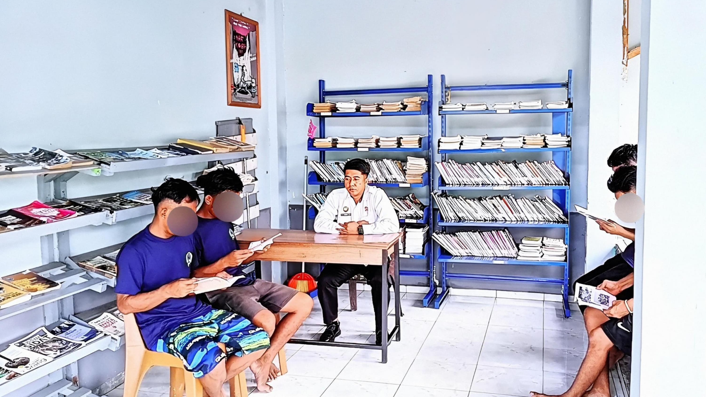 Lapas Narkotika Muara Beliti Bina Perpustakaan dan Gerakan Gemar Membaca Bagi Warga Binaan