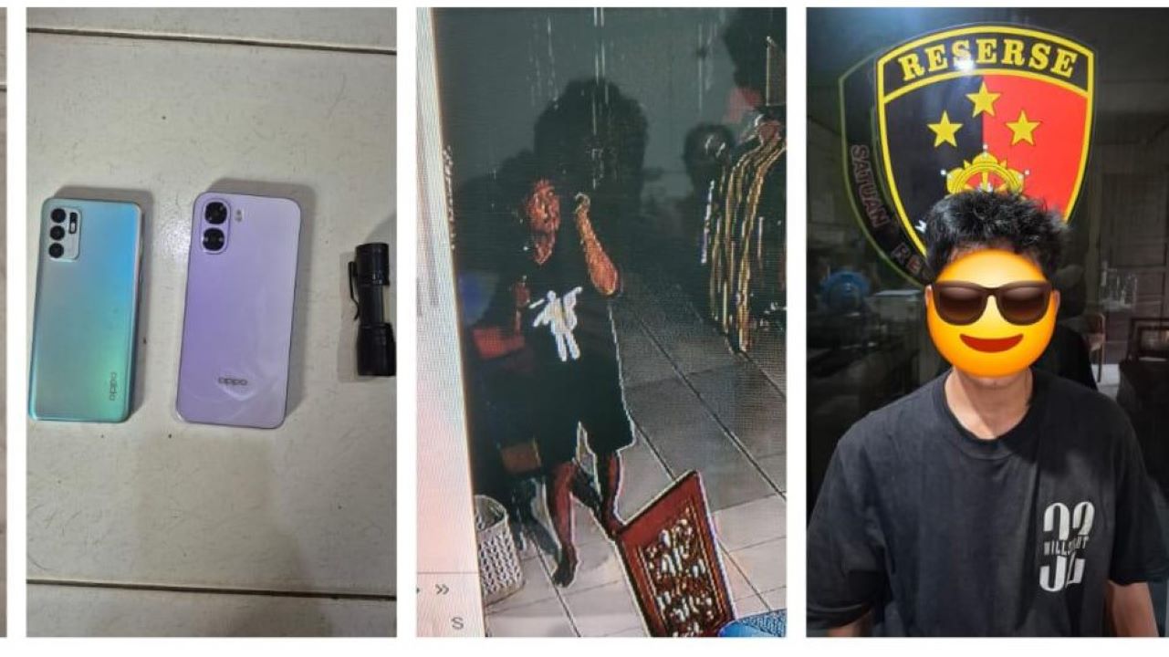 Pencuri di Lubuk Linggau Terekam CCTV dan Ditangkap Siang Hari Setelah Beraksi Dini Hari