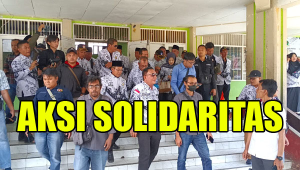 Ratusan Guru Se-Provinsi Bengkulu Gelar Aksi Solidaritas untuk Zaharman