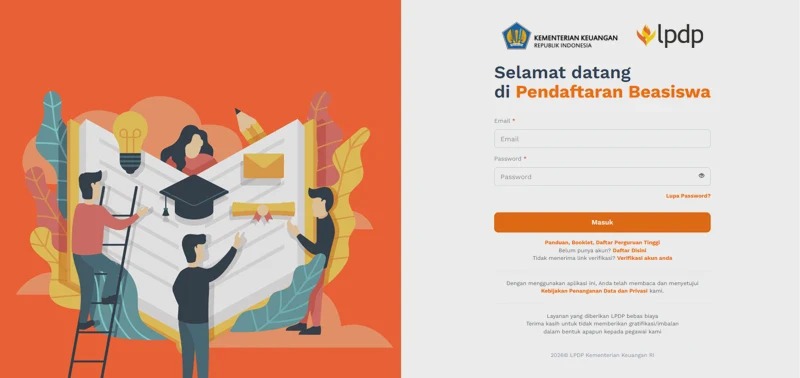 Cara Daftar Beasiswa Kemenpora LPDP Tahap 2 Lengkap dengan Jadwalnya