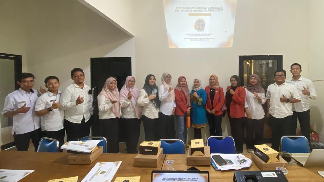 ATR/BPN Musi Rawas Gelar Rapat Pengawasan dan Pengendalian HAT bersama PT Puteri Mandiri Lubuk Linggau