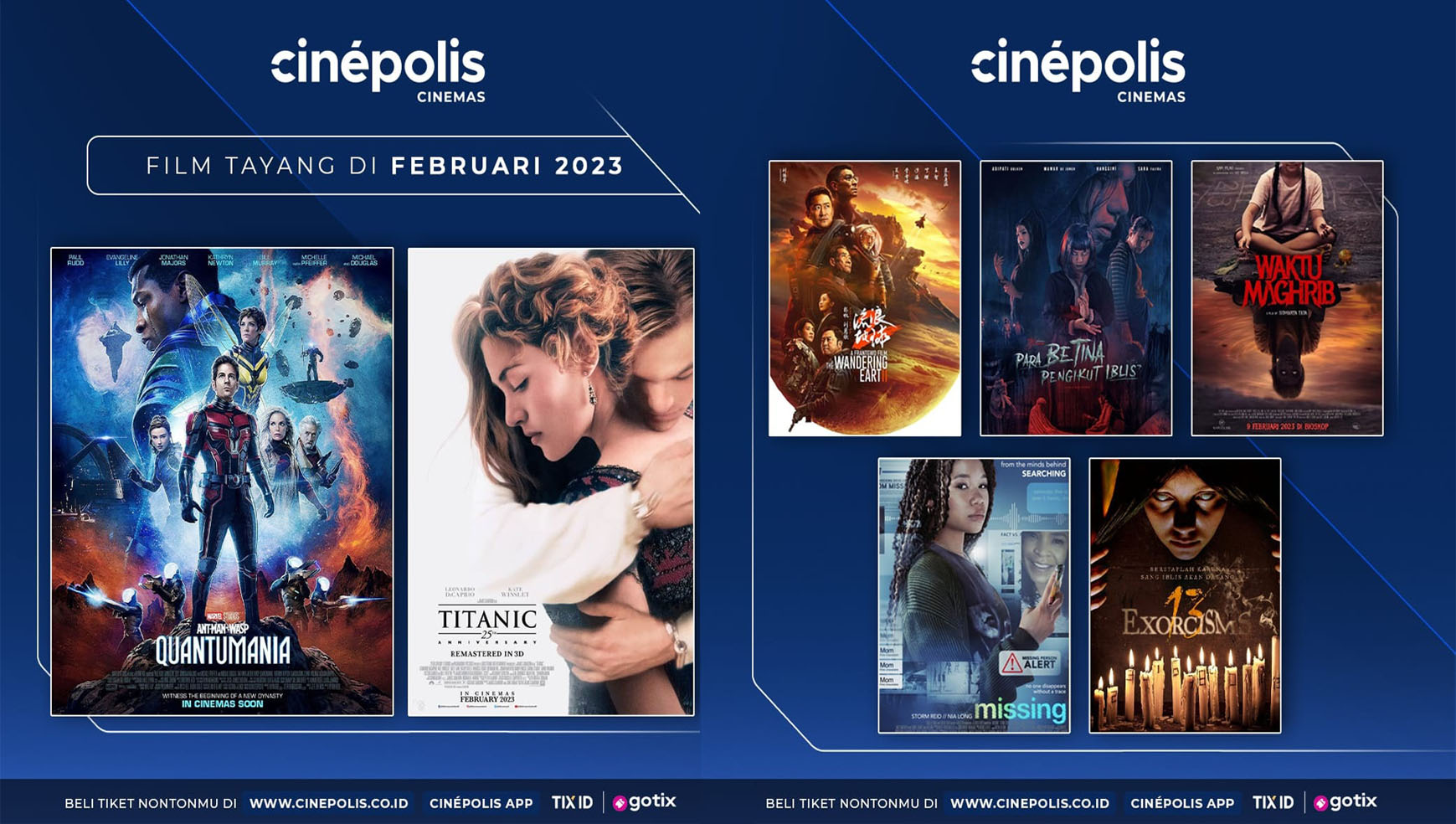 Bersiap Nonton Deretan Film Terbaru yang Tayang di Bioskop Cinepolis Bulan Februari 2023