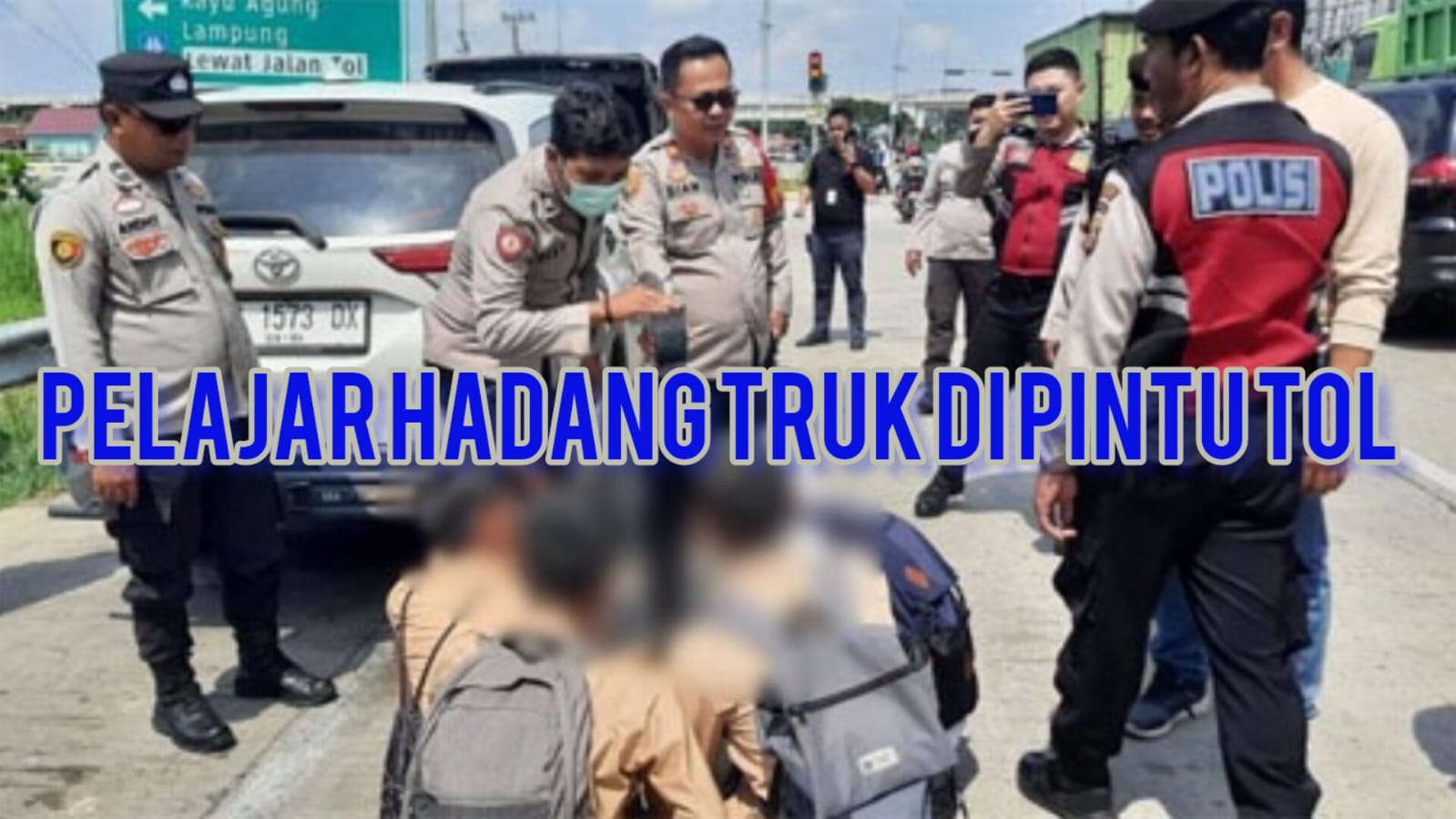 Masih Pelajar Sudah Jadi Preman, Hadang Truk di Pintu Tol Keramasan, Viral di Media Sosial, Begini Jadinya 