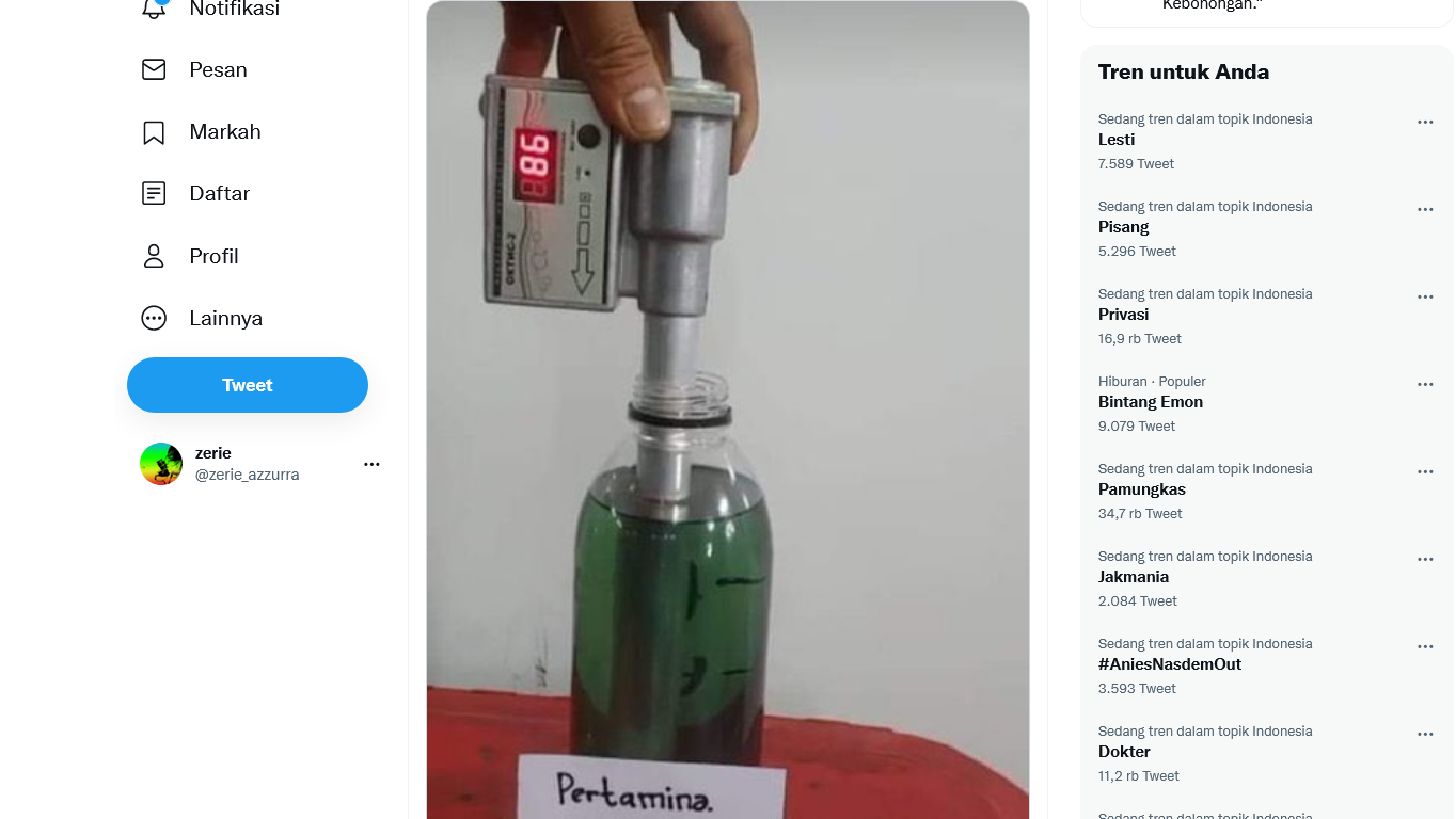 Viral Hasil Uji Bbm Pertalite Cuma Ron Ini Penjelasan Pertamina