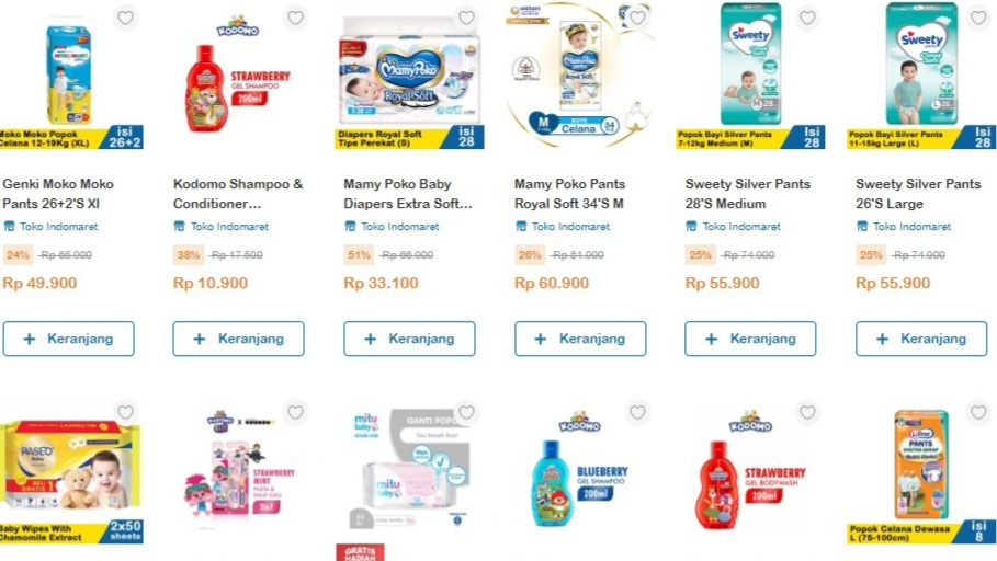 DISKON 51 Persen Produk Popok Bayi di Indomaret, Periode 1 sampai 15 Desember 2023