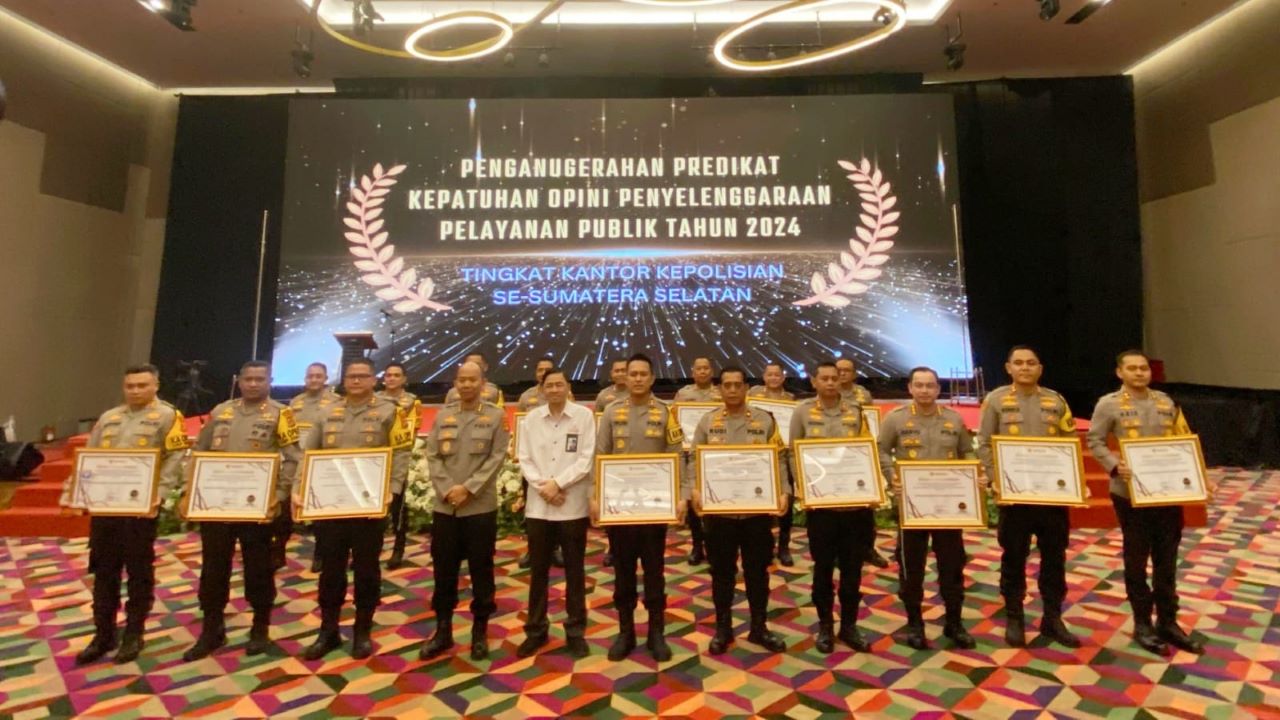 Polres Muratara dan OKU Selatan Dapat Kategori Kuning Penyelenggaraan Pelayanan Publik 2024