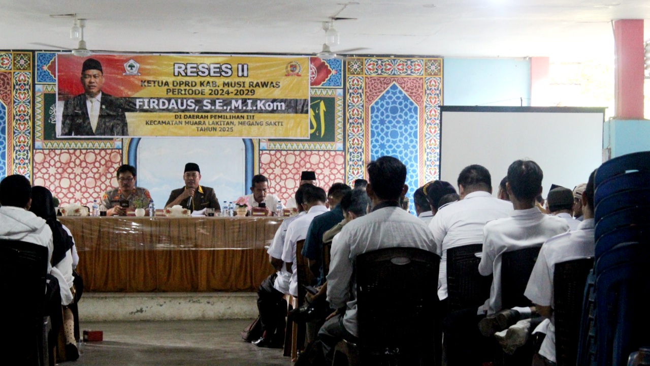 Ketua DPRD Musi Rawas Gelar Reses Tematik, Serap Aspirasi Masyarakat di Muara Lakitan Untuk Diperjuangkan