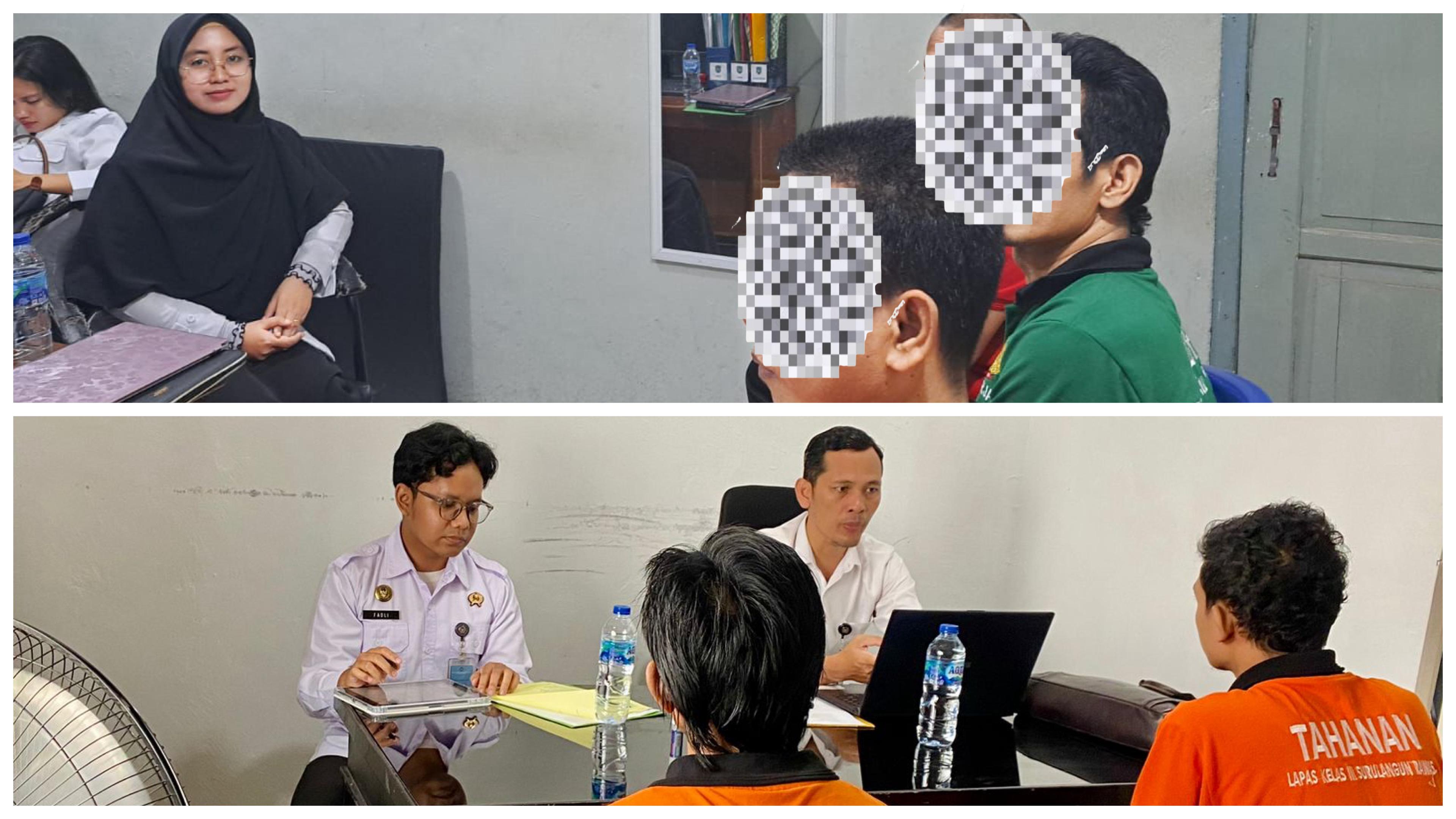 3 Orang PK Bapas Muratara Kembali Laksanakan Penggalian Data Litmas Integrasi Dewasa di Lapas Surulangun Rawas