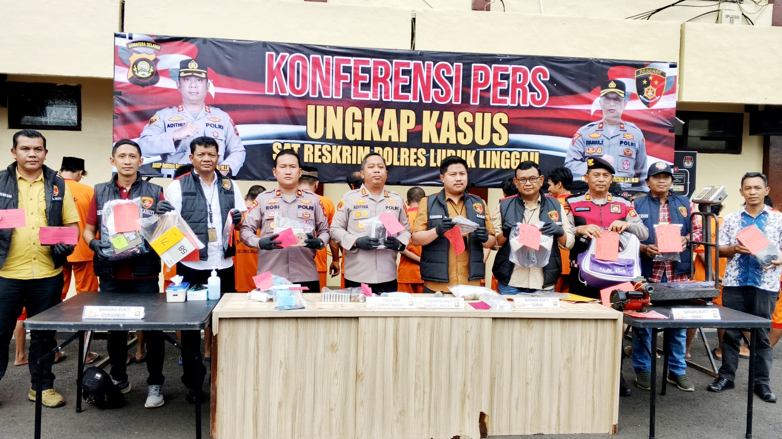 24 Pelaku Kejahatan di Lubuk Linggau Diamankan,  4 Orang Residivis, 4 Tersangka Berbuat Berulang Kali