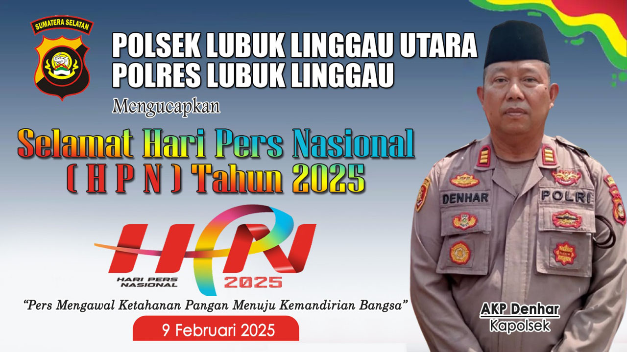 Kapolsek Lubuk Linggau Utara Beserta Staf Ucapkan Selamat HPN 2025