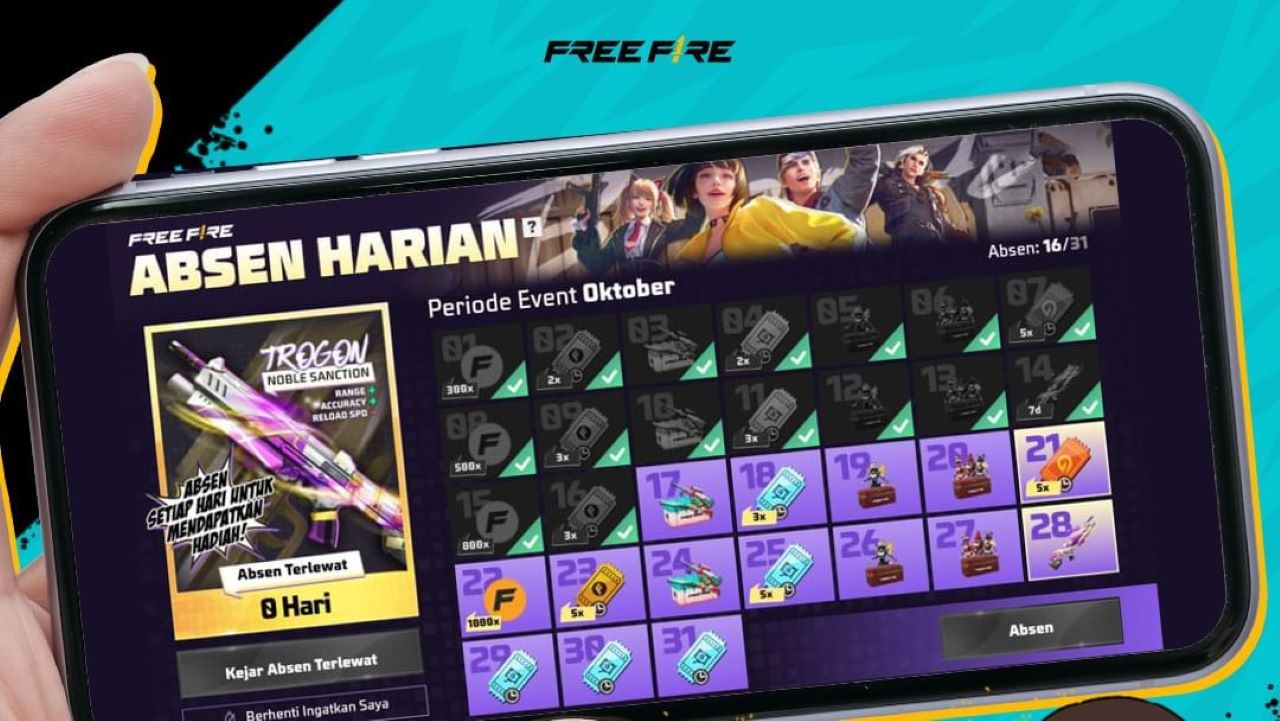 Kode Redeem Free Fire, Selasa 22 Oktober 2024, Klaim Sekarang!