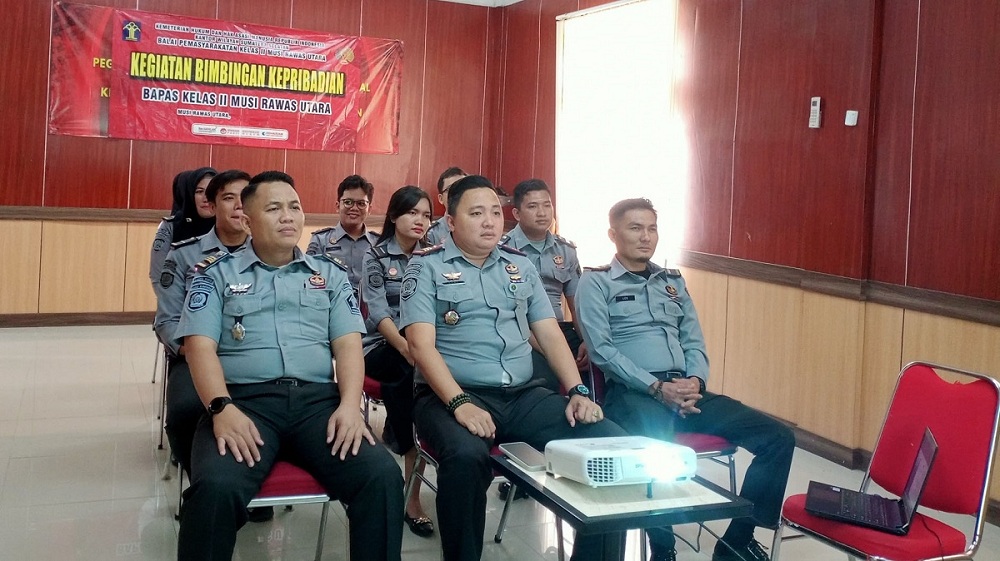 Bapas Muratara Ikuti Pelantikan Pimpinan Tinggi Pratama dan Pencanangan ZI Kemenimipas Secara Virtual