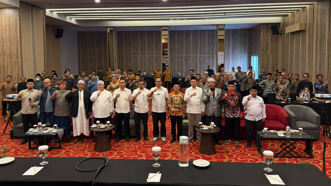 48 Eks JI Sumsel Ikuti Seminar Wasathiyah Densus 88 di Palembang
