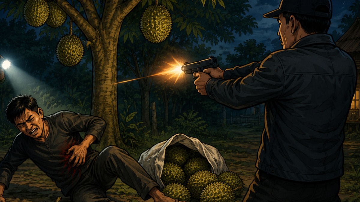 Pencuri Durian yang Ditembak Ternyata Residivis, Pengobatan Ditanggung Oknum Pegawai 
