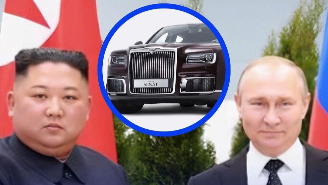 Wow, Kim Jong Un Terima Hadiah dari Putin Berupa Mobil Mewah Buatan Rusia