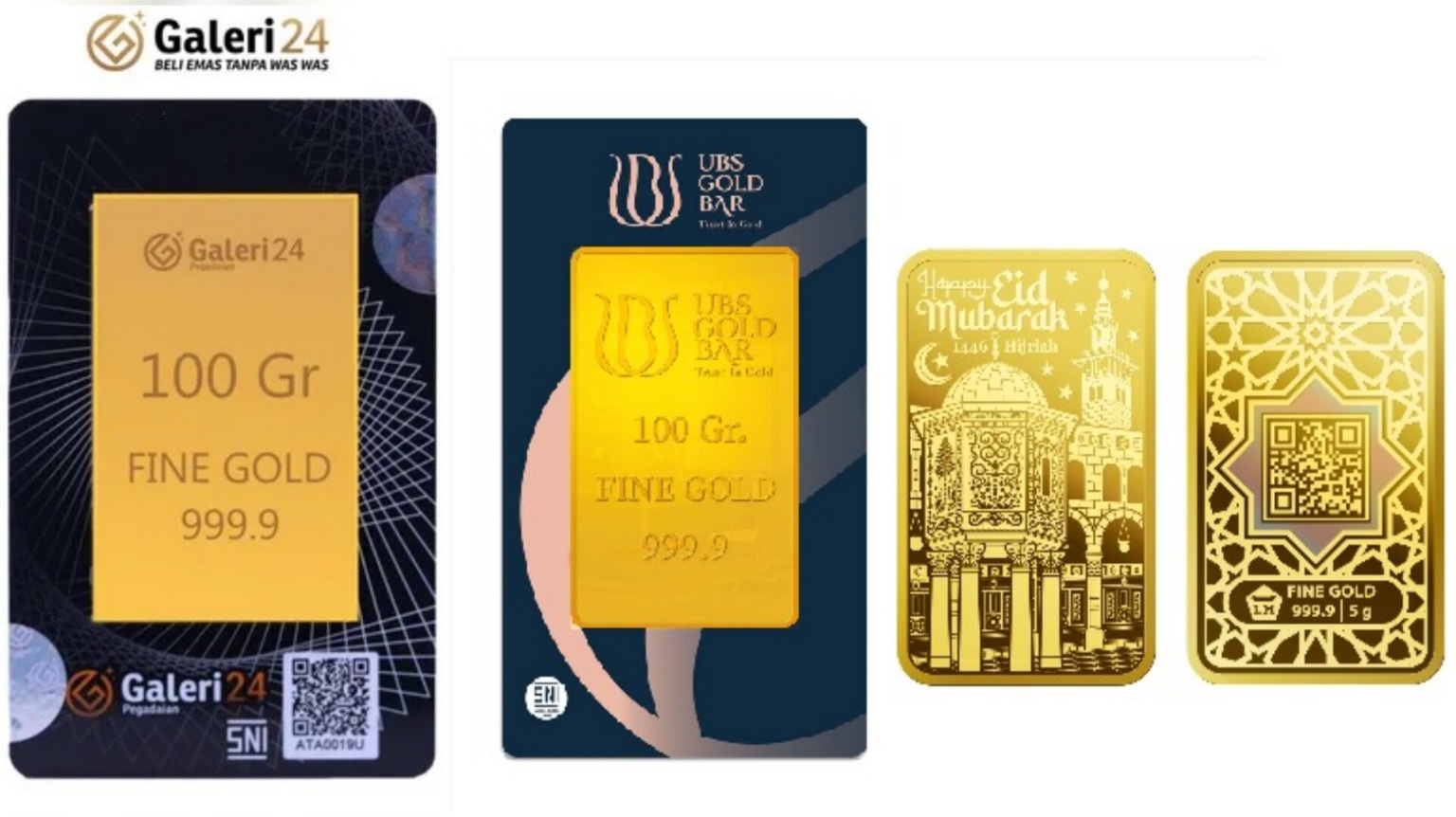 Update Harga Emas Antam, Galeri24 Pegadaian dan UBS Senin 15 September 2025