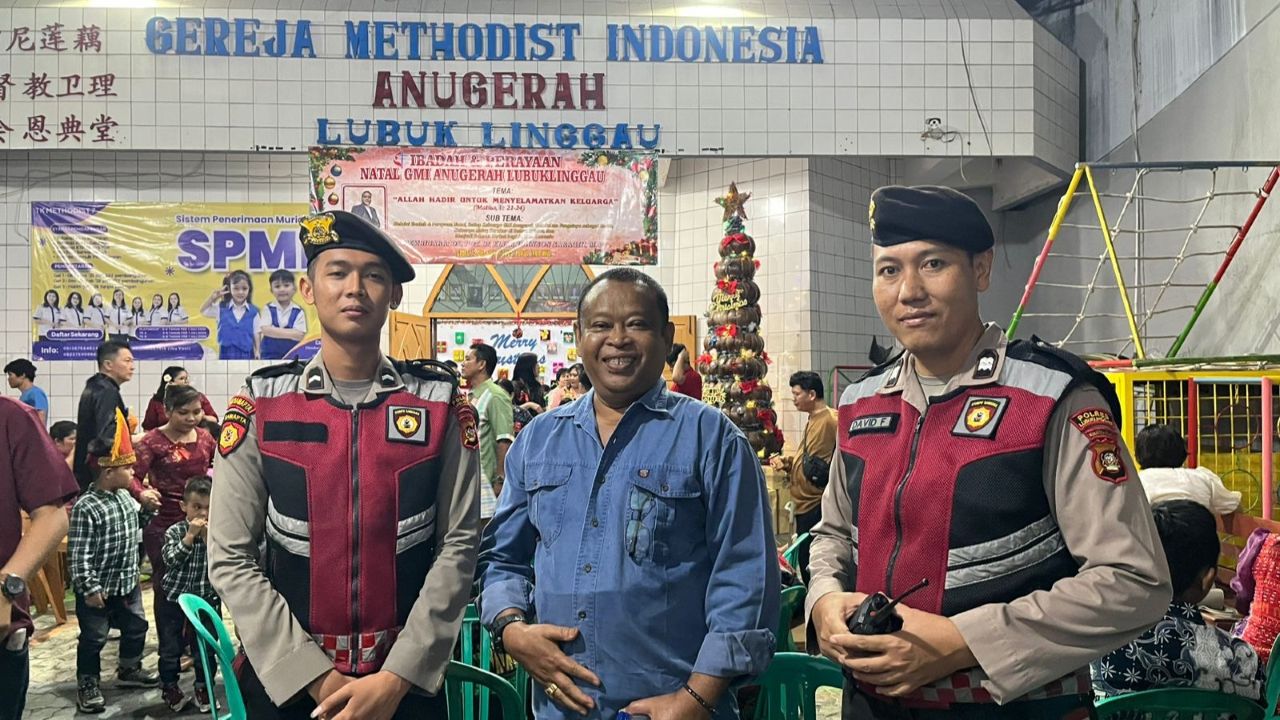 Rangkaian Natal di 5 Gereja Lubuk Linggau, Polisi Pastikan Aman, Nyaman dan Kondusif