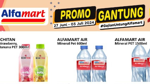 Daftar Promo Minuman, Program Gantung Alfamart Edisi 27 Juni Sampai 3 Juli 2024