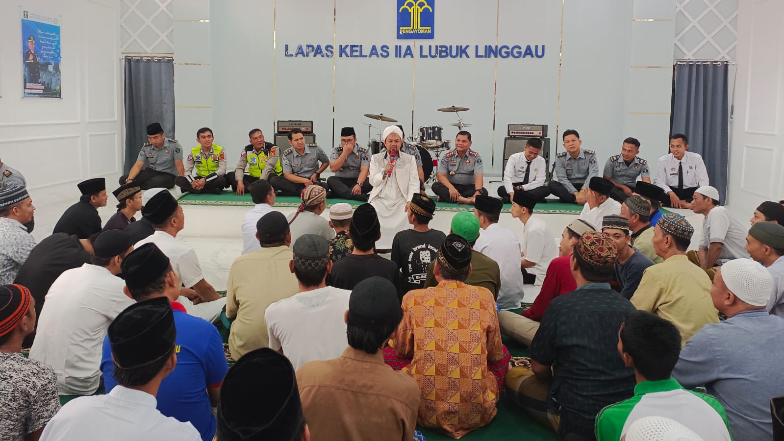 Lapas Kelas IIA Lubuk Linggau Terima Kunjungan Safari Dakwah Ustadz Abdurahman Al Banjari