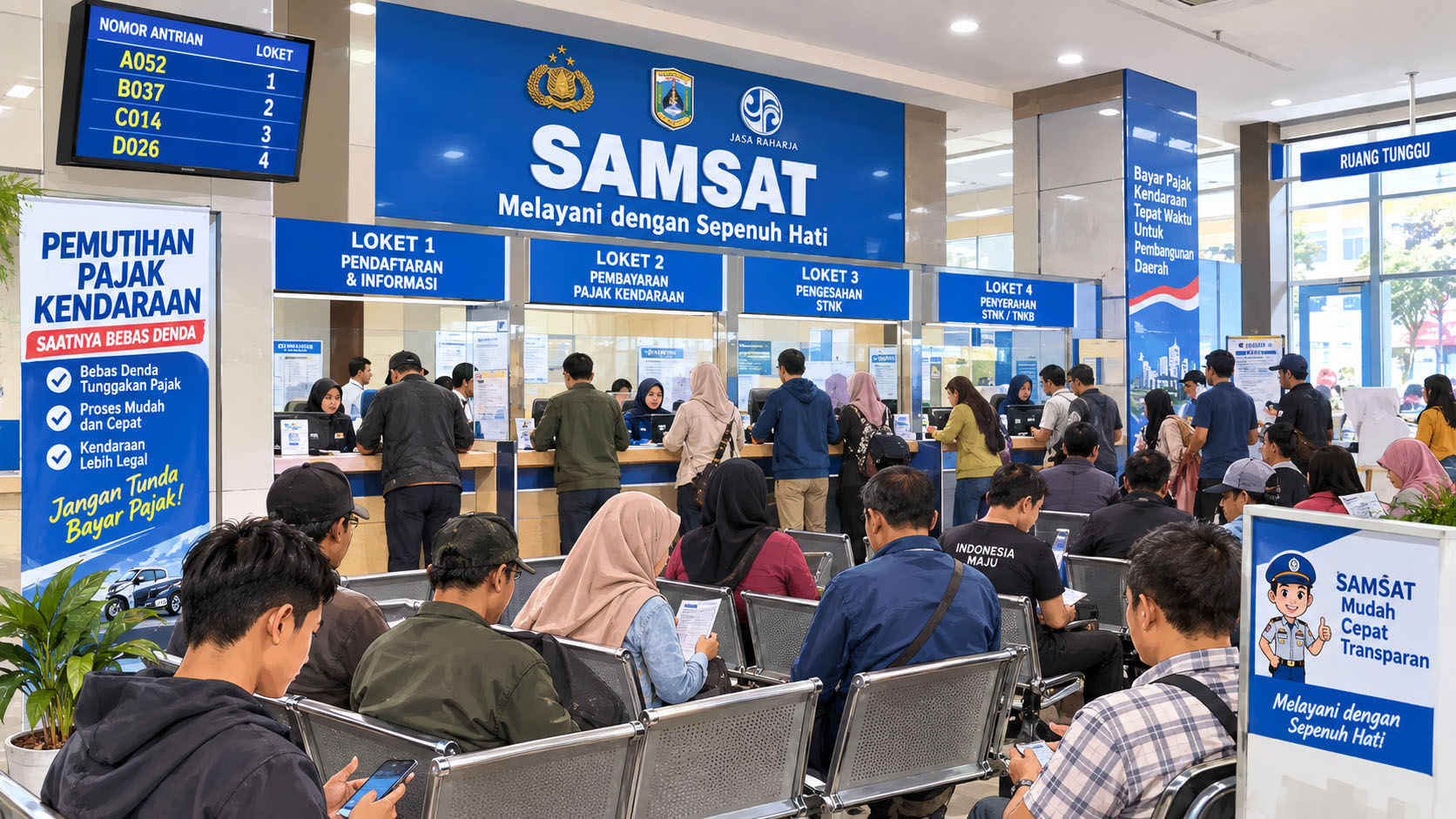 Pemutihan Pajak Kendaraan Sumsel 2026 Resmi Berlaku 1-31 Oktober, Cukup Bayar 2 Tahun Saja