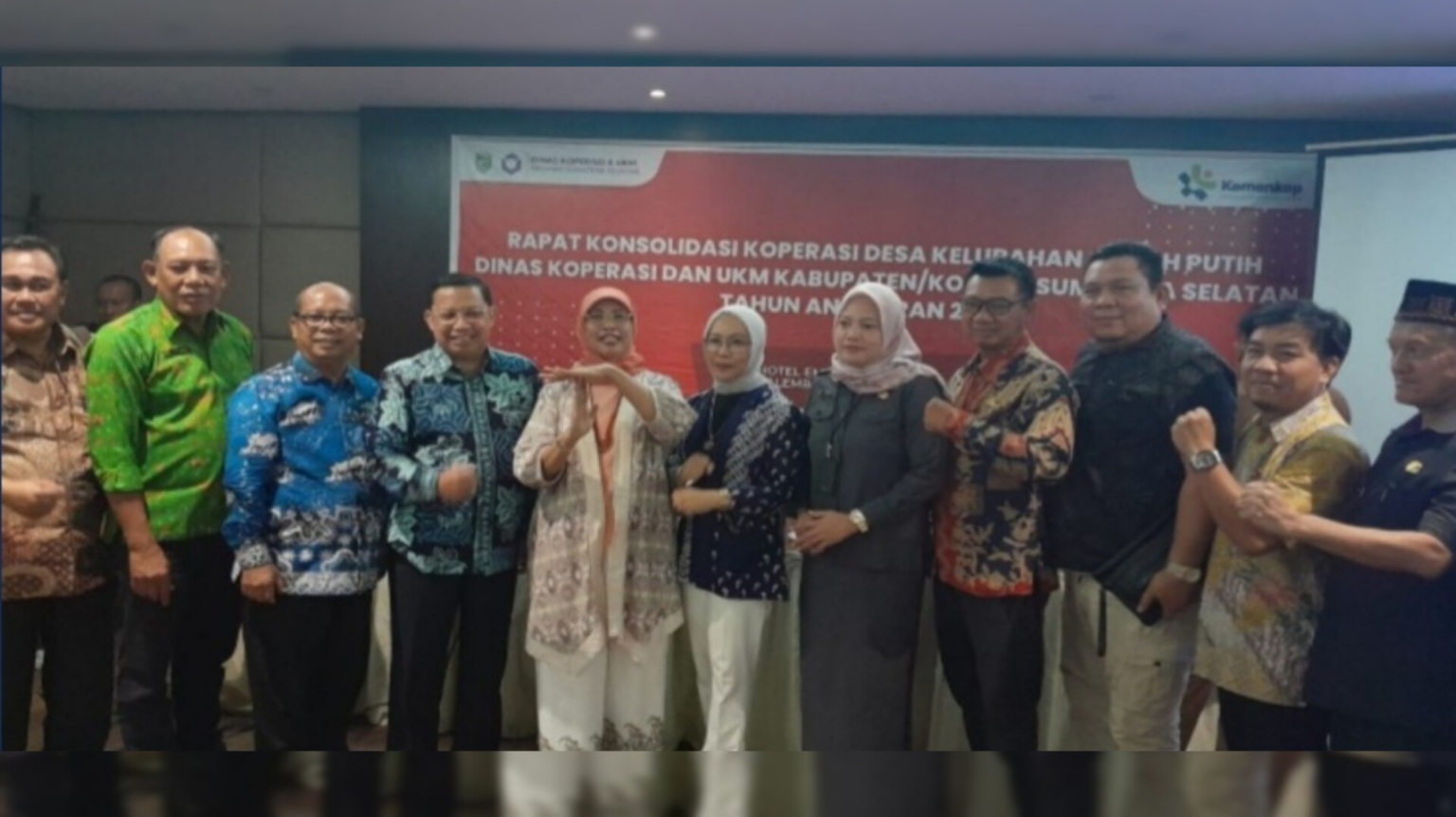 Dinas Koperasi dan UKM Musi Rawas Ikuti Rapat Konsolidasi KDKMP se- Sumatera Selatan