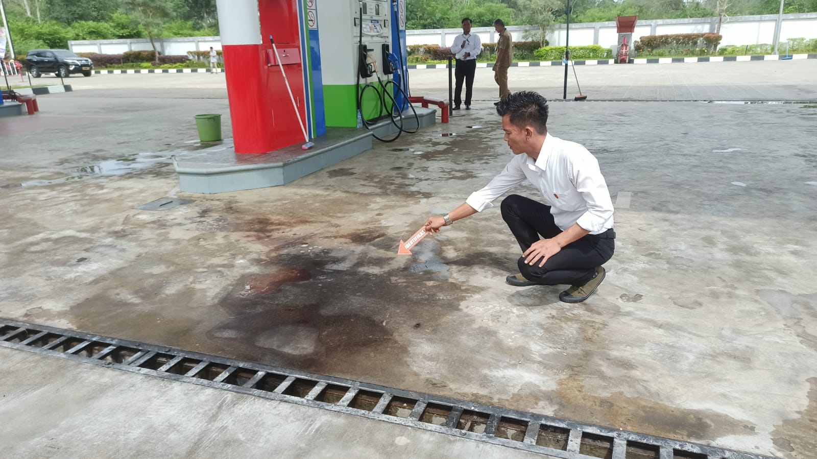 Diduga Tangki Modifikasi, Sepeda Motor Terbakar di SPBU 24.316.182 Lubuklinggau