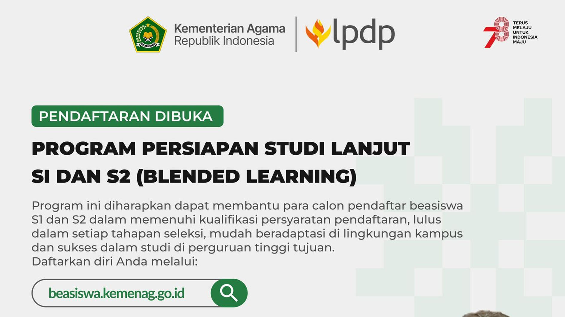 Yuk Daftar! Kemenag Buka Program Lanjutkan Studi, Cek Syarat Pendaftaran PPSL di Sini