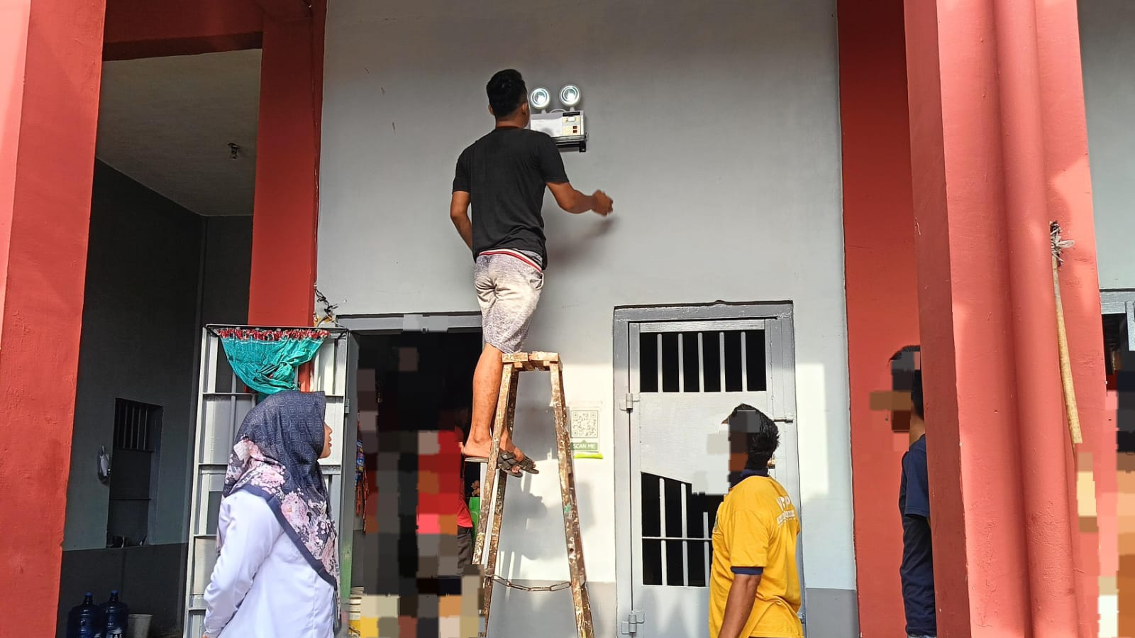 Tingkatkan Keamanan dan Antisipasi Kendala Listrik, Lapas Narkotika Muara Beliti Pasang Lampu Emergency