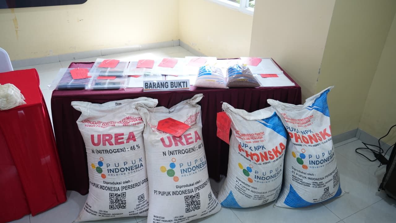 10 Ton Pupuk Subsidi Diselewengkan, Polda Sumsel Amankan 3 Orang