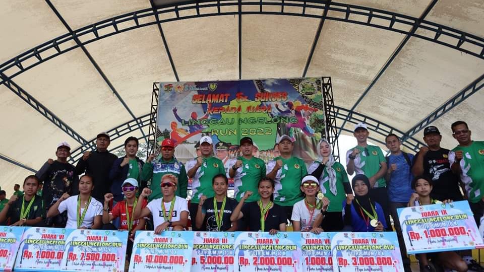Atlet Sumatera Barat dan Bandung Jawara Linggau Ngelong Run 10 K