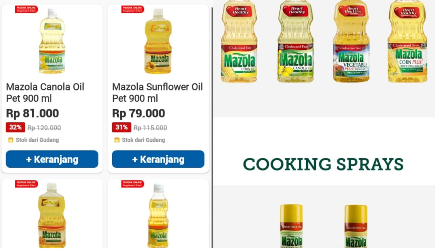 Daftar Produk Minyak Goreng Israel di Indomaret dan Alfamart 