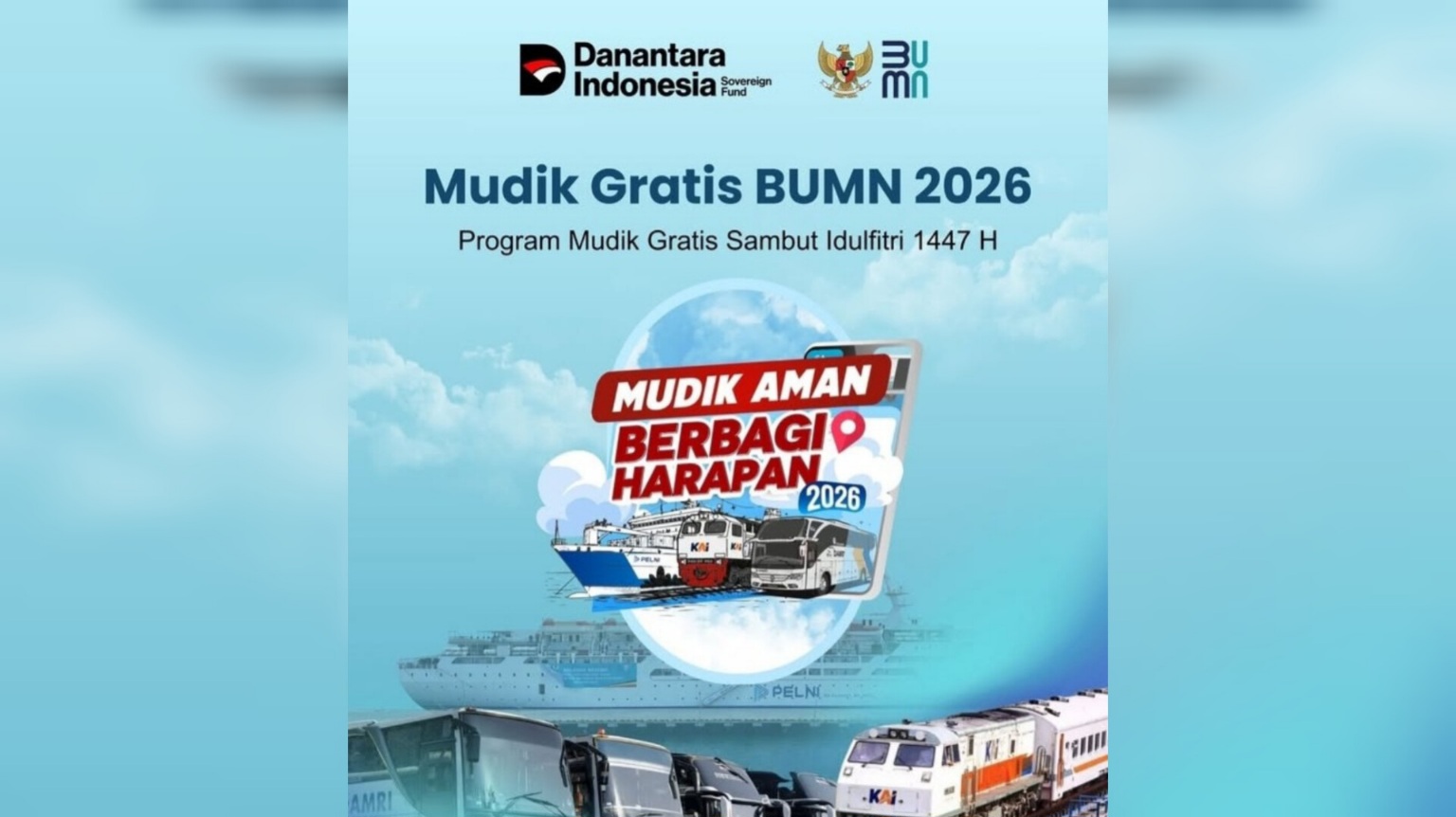 Cara Daftar Mudik Gratis BUMN 2026, Buruan Ada Jalur Darat dan Laut