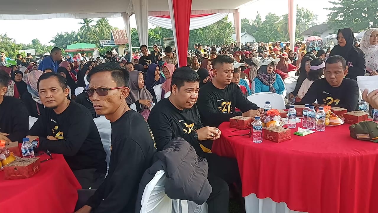 KPU Musi Rawas Gelar Senam Sehat, Ayo Memilih Sesuai Hati Nurani