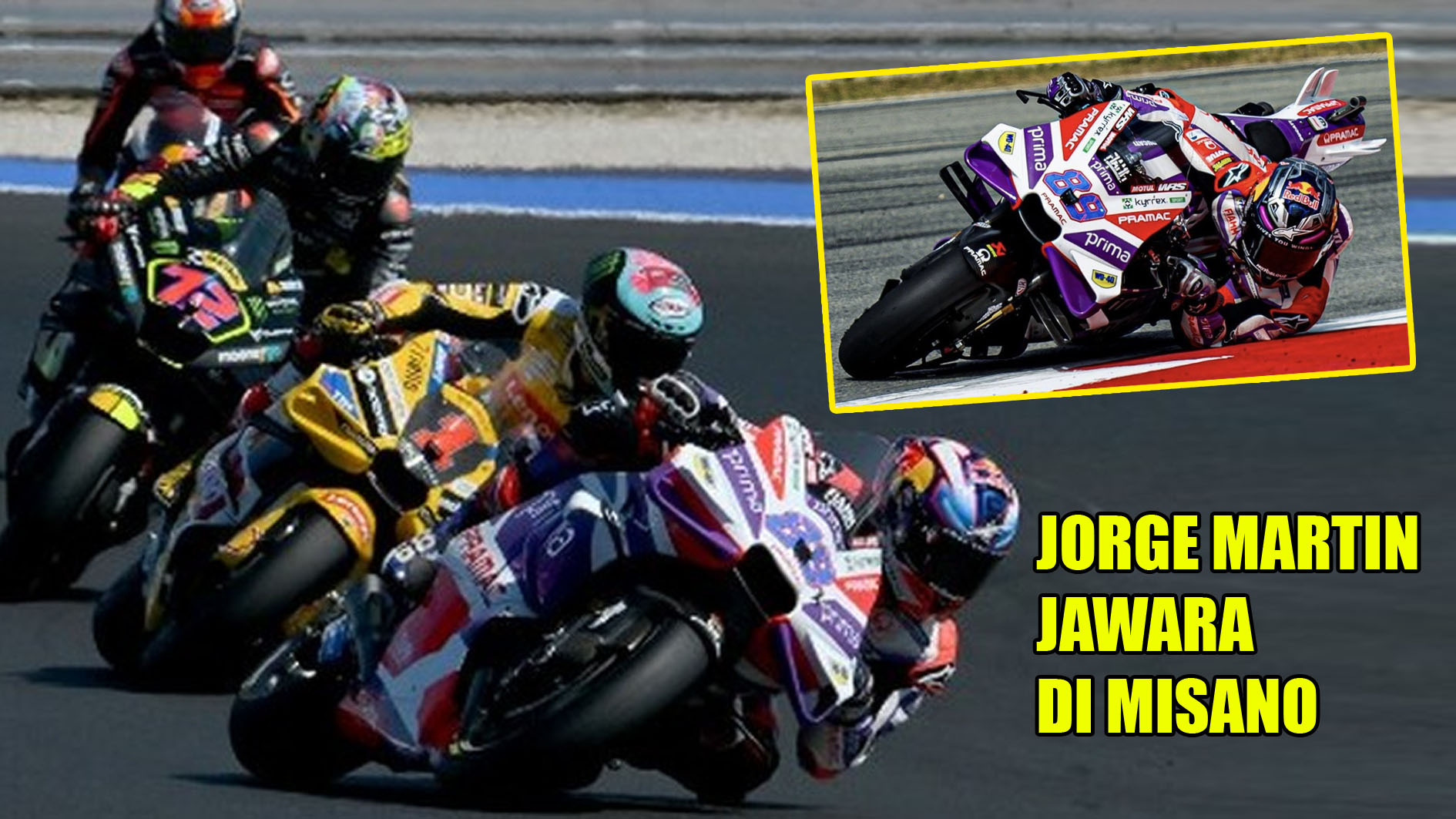 Klasemen MotoGP 2023: Jorge Martin Juara di Misano, Puncak Klasemen Masih Dipegang Pecco Bagnaia